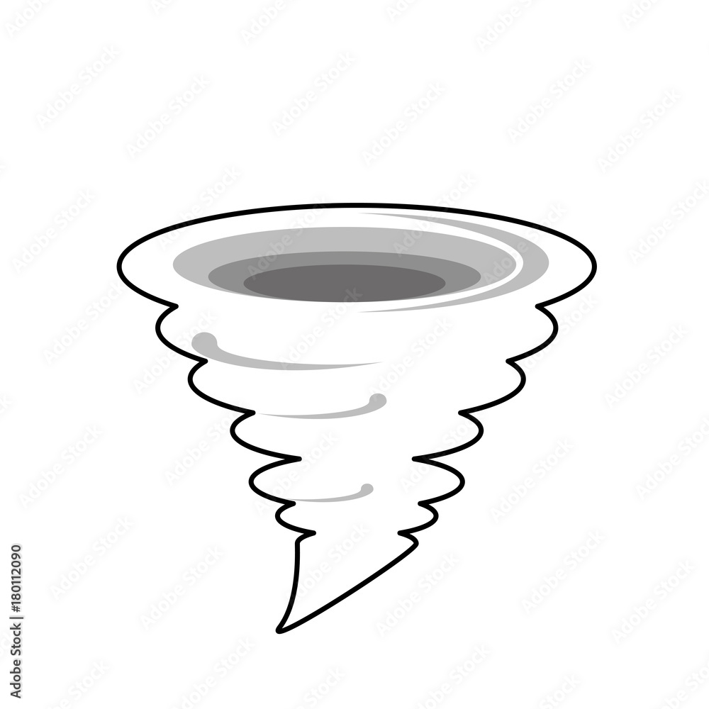 tornado icon over white background vector illustration Stock Vector ...