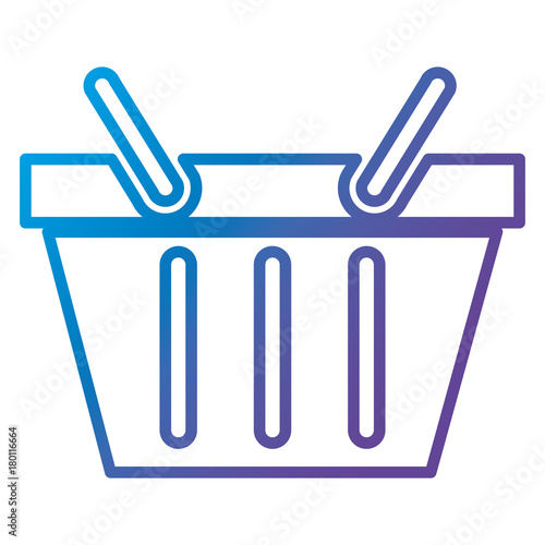 shopping basket isolated icon vector illustration design