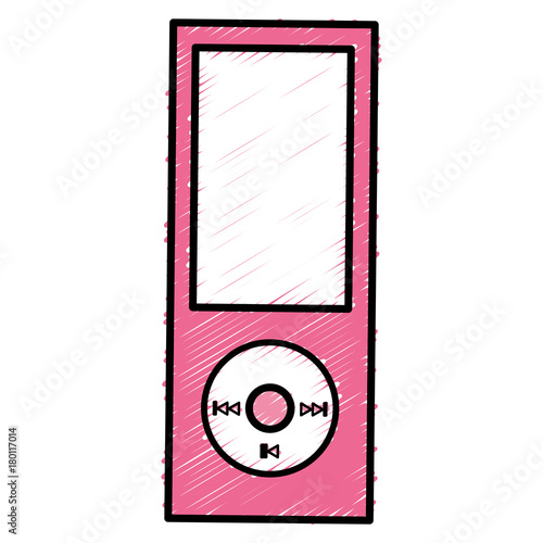 mp3 player music device vector illustration design