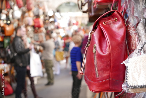 Red Bag in Market
