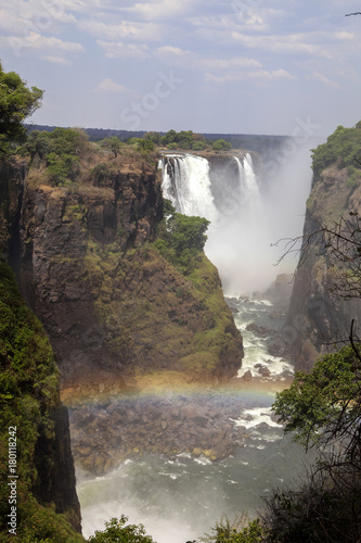 breathtaking Victoria waterfalls during drought  Zimbabwe