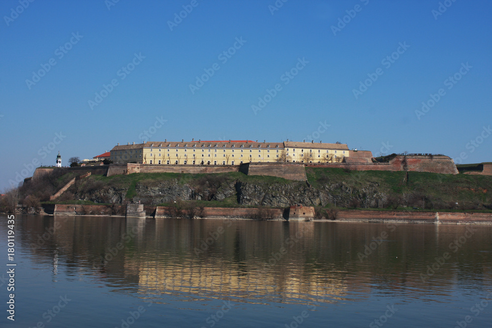 Novi Sad fortress in Serbia (Petrovaradin) .