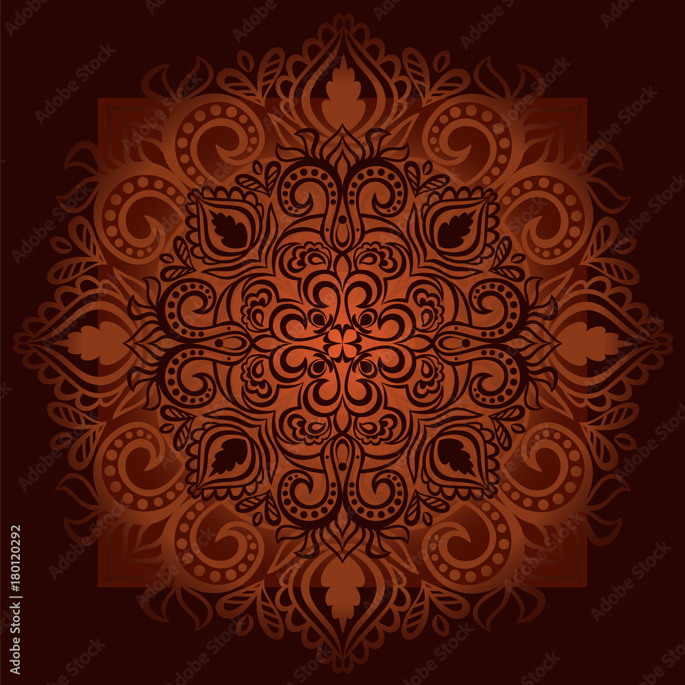 Round patterned ornament mandala 1 Round patterned ornament mandala 1