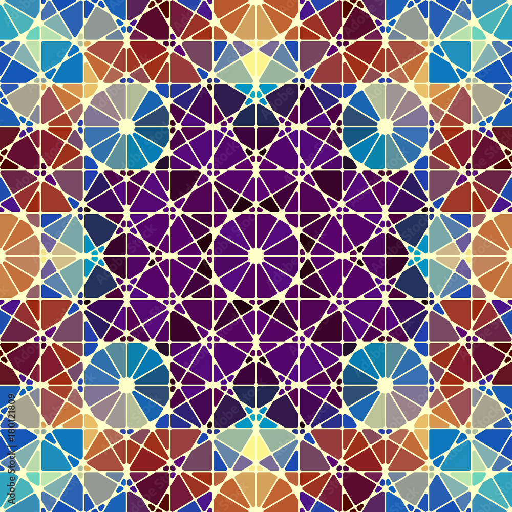 Seamless geometric oriental pattern. Abstract vector ornament. Seamless geometric oriental pattern. Abstract vector ornament.
