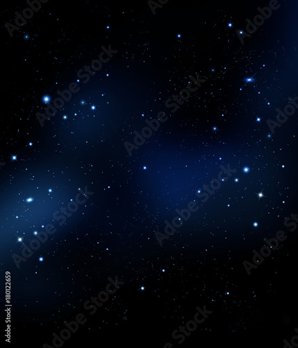starry night sky deep outer space