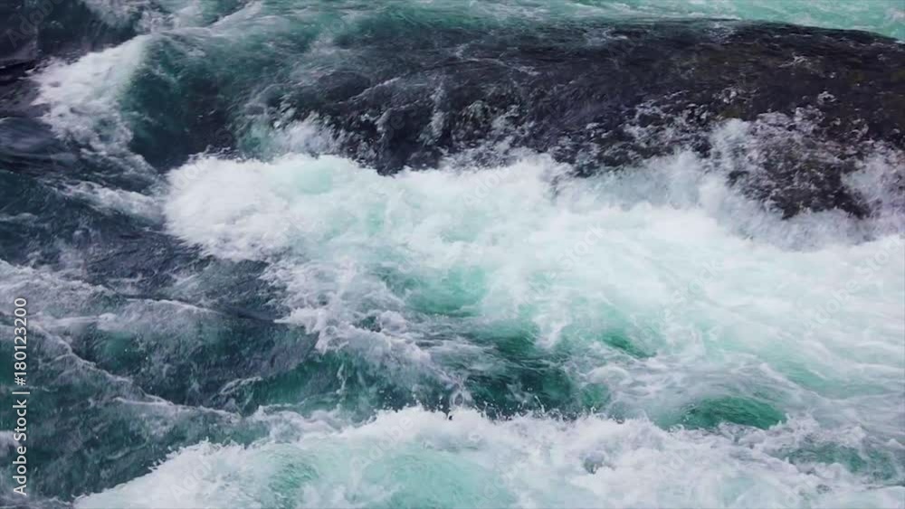 Mountain river water with slow motion closeup Mountain river water with slow motion closeup