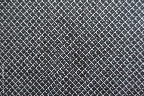 Gray fabric with pattern of diamonds from above