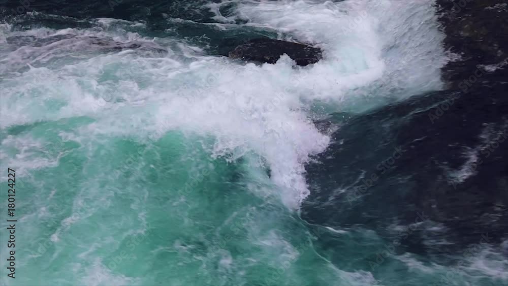 Mountain river water with slow motion closeup Mountain river water with slow motion closeup