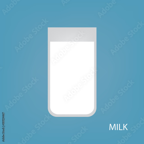glass of milk icon- vector illustration