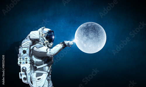 Fotografia, Obraz Spaceman and his mission. Mixed media