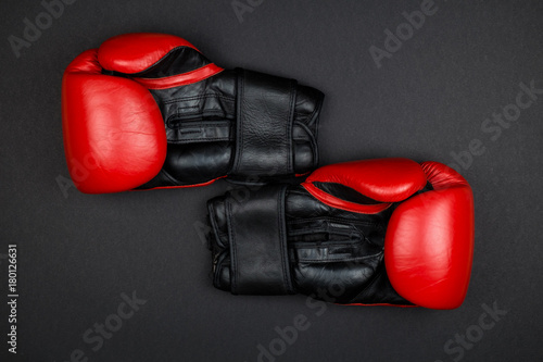 Red boxing gloves