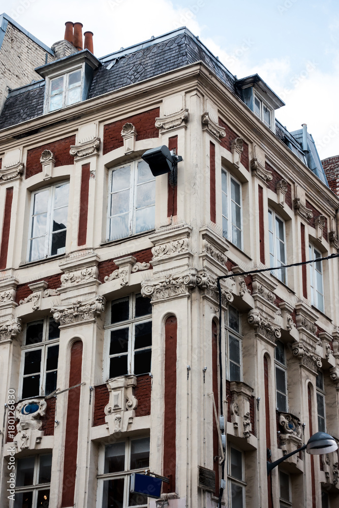 Obraz premium antique building view in Old Town Lille, France