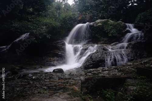 Fototapeta Naklejka Na Ścianę i Meble -  the waterfall at Jeram Tengkek, Batu Kikir, Negeri Sembilan, Malaysia