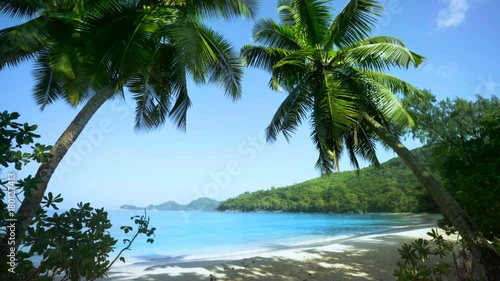 beach Takamaka, Mahe island, Seychelles photo