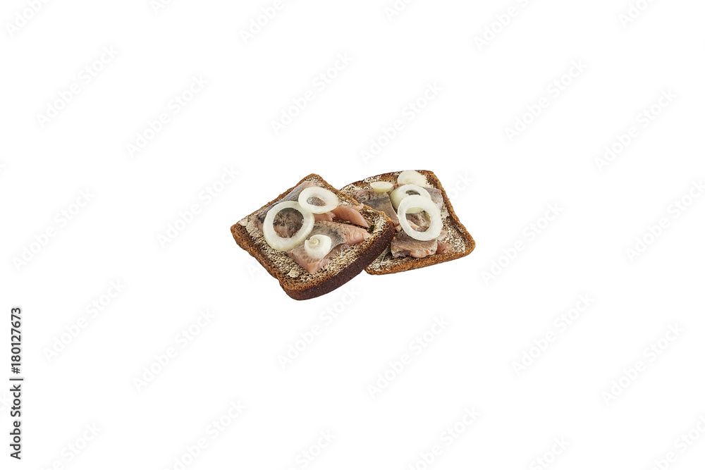 bread with herring and onions bread with herring and onions