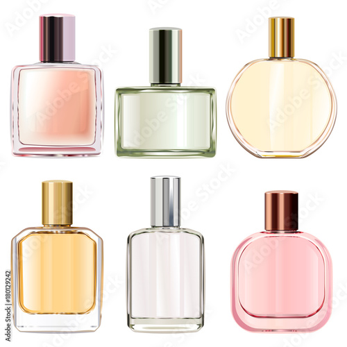 Vector Female Perfume Icons