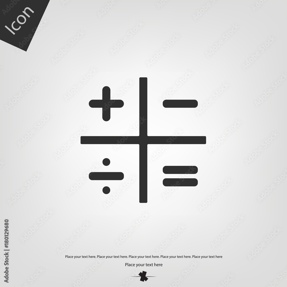 Fototapeta premium Calculator vector icon