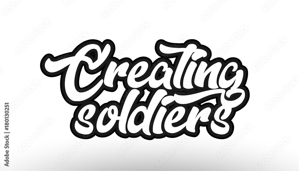 Obraz premium black beautiful graffiti text word expression typography 