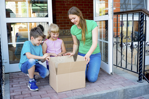 Family got a delivery photo