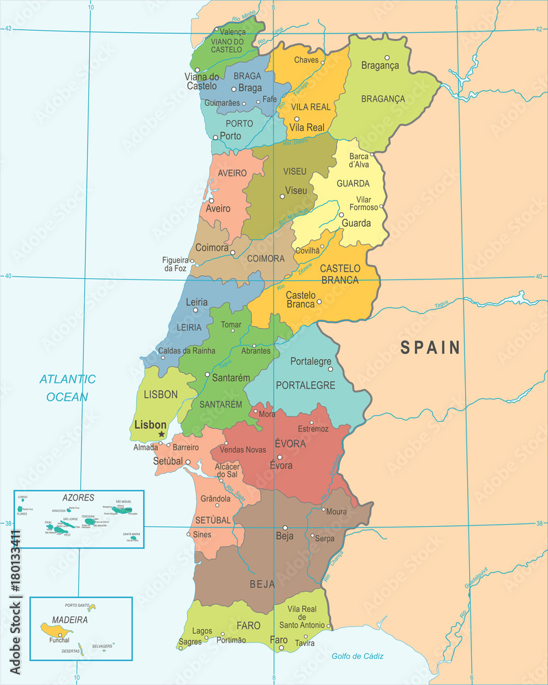 portugal political map