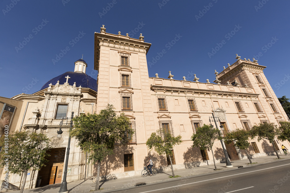 Facade of the Museum of Fine Arts of Valencia.
