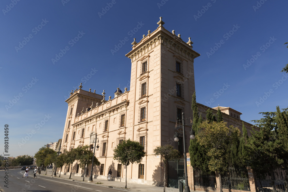 Facade of the Museum of Fine Arts of Valencia.
