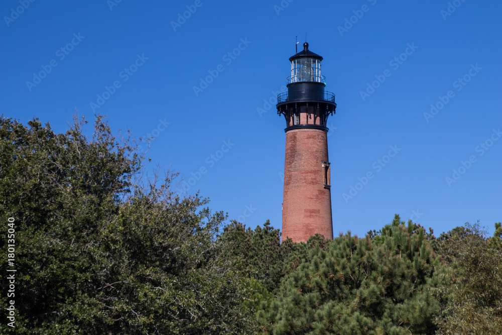 Brick Lighthouse in the Outer Banks of North Carolina