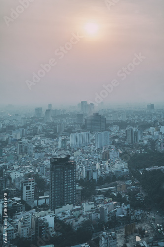 Ho Chi Minh, Vietnam: 29 January, 2015: View on slums of Saigon