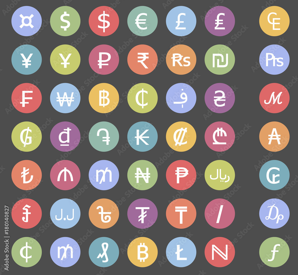 currency icons and symbols, world money signs currency icons and symbols, world money signs