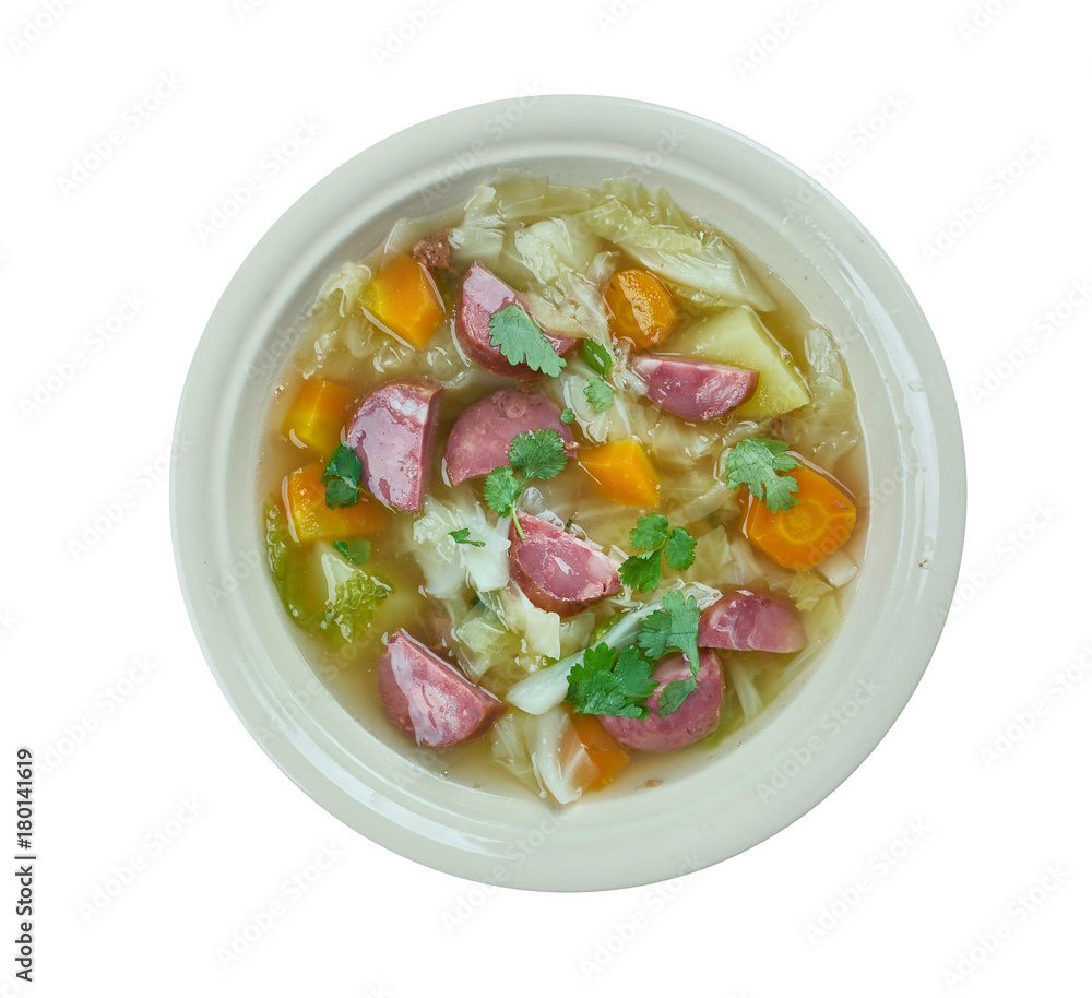 Crock Pot Andouille Sausage Cabbage Soup Crock Pot Andouille Sausage Cabbage Soup