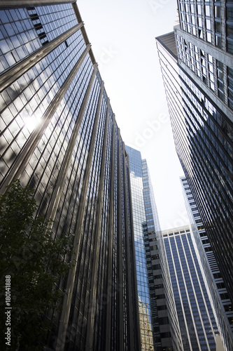 Skyscaper Wall in New York,...