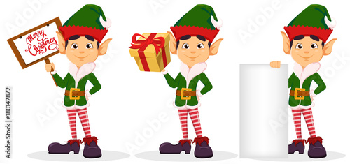 Elf, set of three poses.