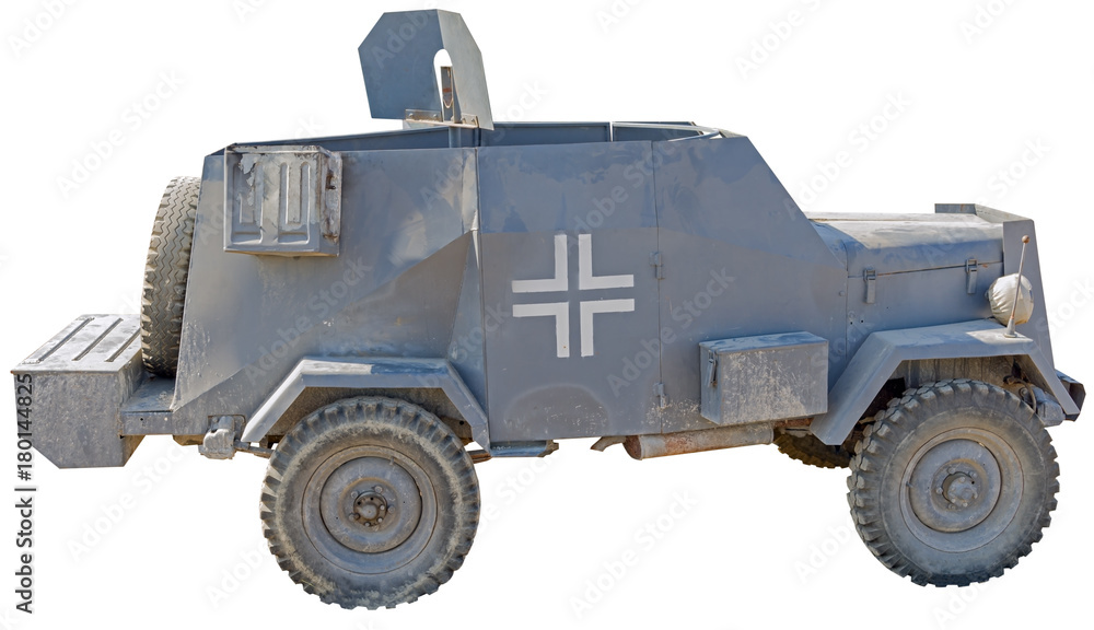 The model of armored car  WW2