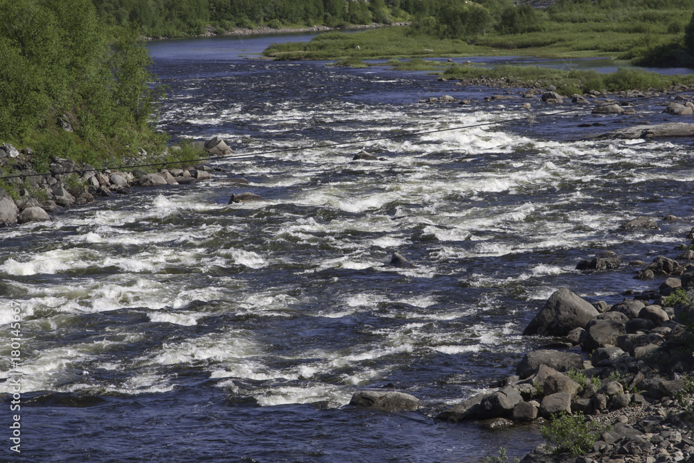 Flowing river