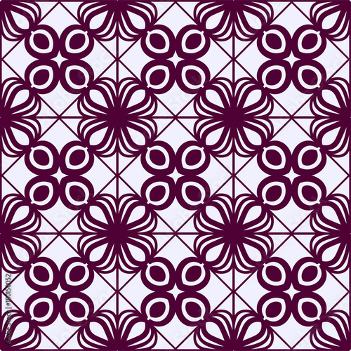 Colored ornamental seamless pattern. Template for design. Vector