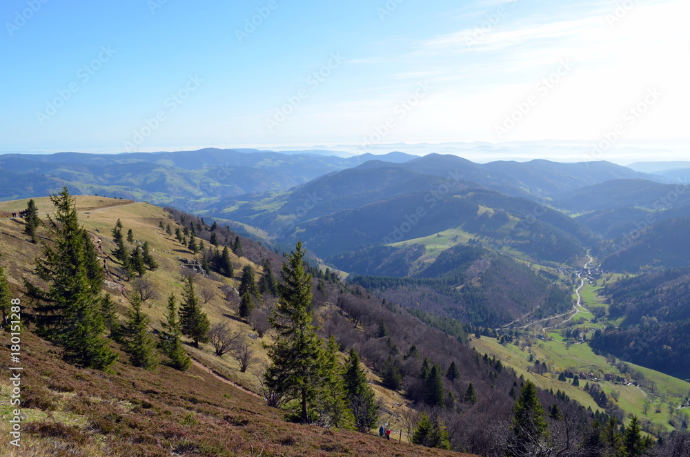 Blick vom Belchen über den Schwarzwald Blick vom Belchen über den Schwarzwald
