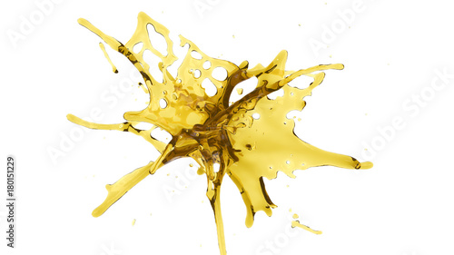 explosion of liquid oil color