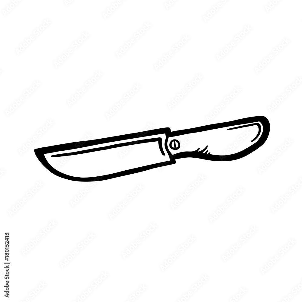 Painted kitchen knife Painted kitchen knife