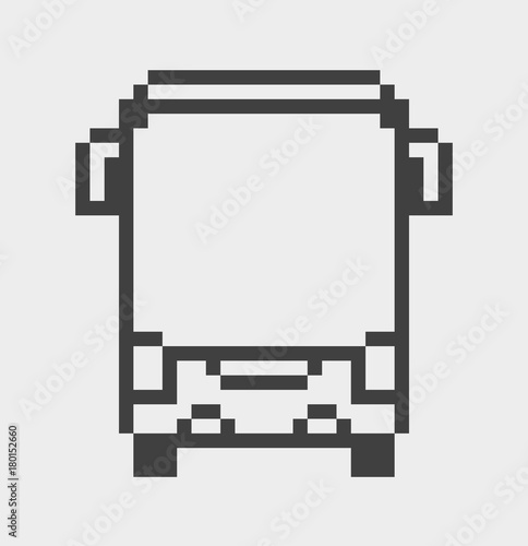 Bus pixel Icon