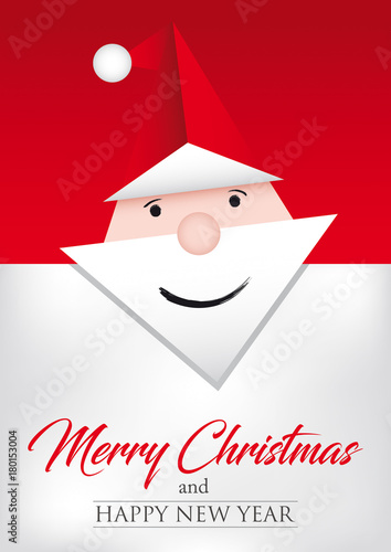 Modello di biglietto auguri di Buon Natale