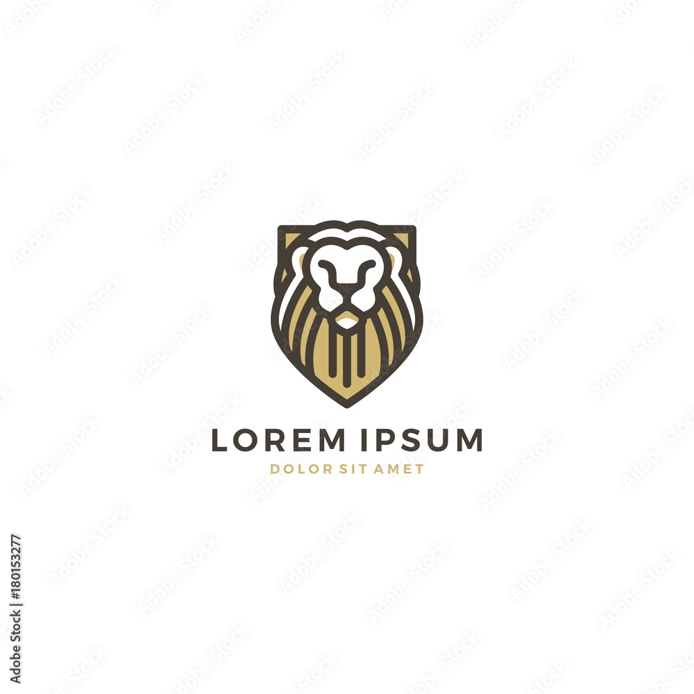 lion shield logo lion shield logo