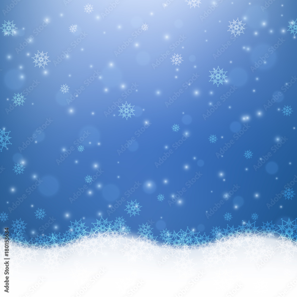 Falling snow. Christmas and New Year background. Vector illustration Falling snow. Christmas and New Year background. Vector illustration
