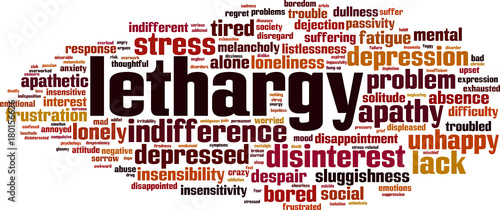 Lethargy word cloud