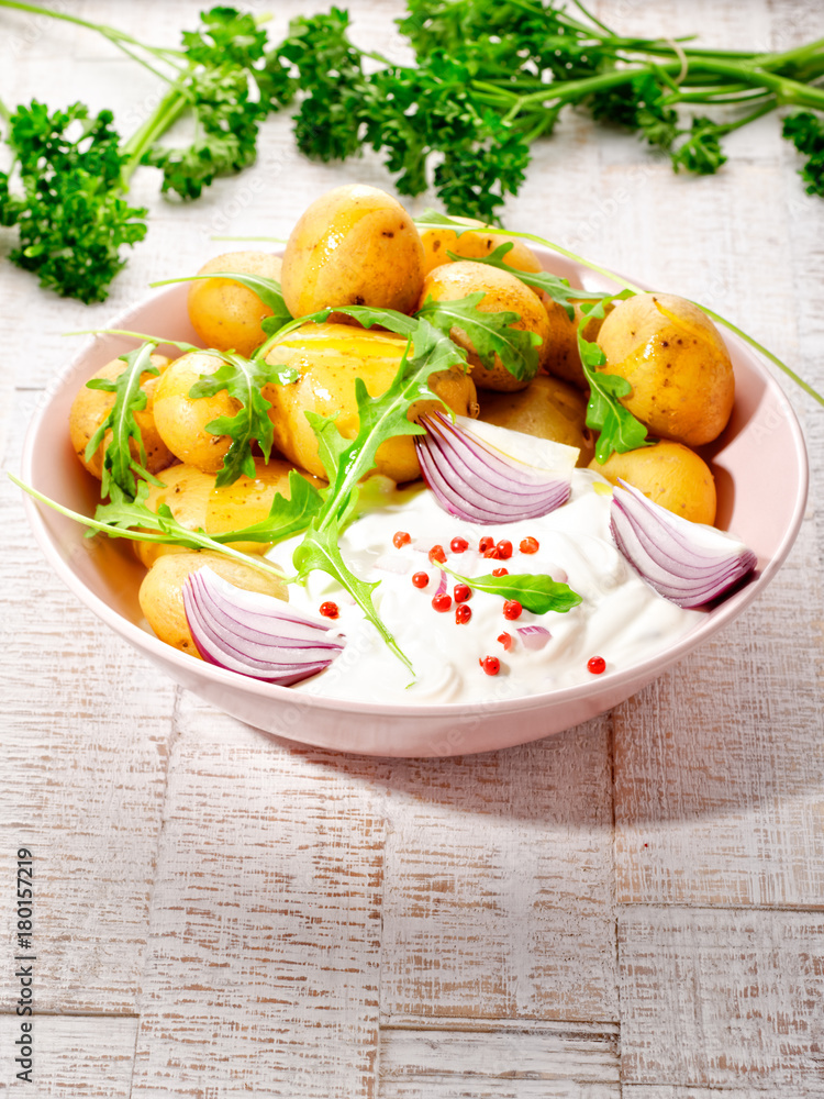 pellkartoffel mit quark und salat Stock Photo | Adobe Stock pellkartoffel mit quark und salat Stock Photo | Adobe Stock