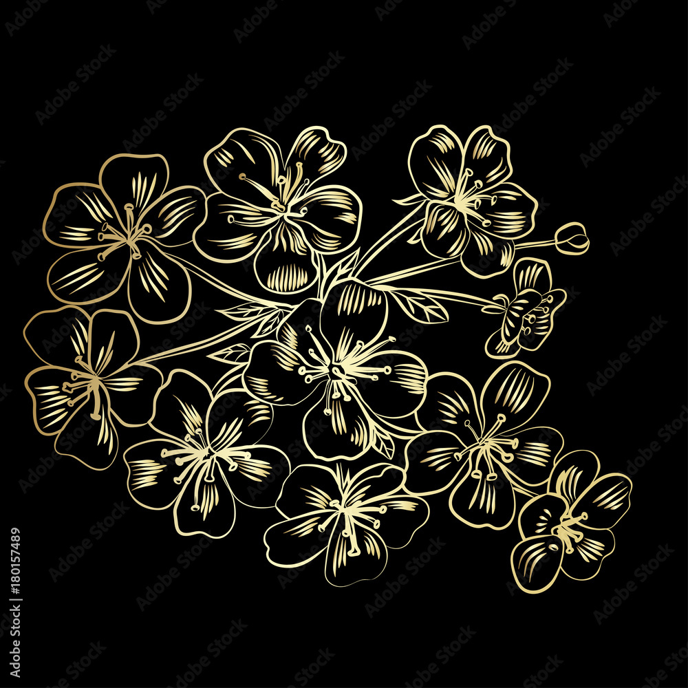 Fototapeta premium twig cherry blossoms