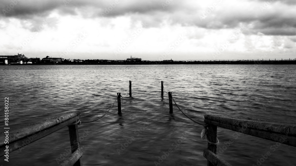 Fototapeta premium agua monocrómo