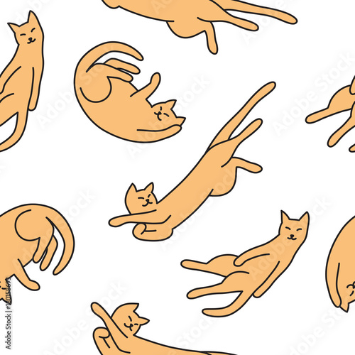 cats seamless pattern
