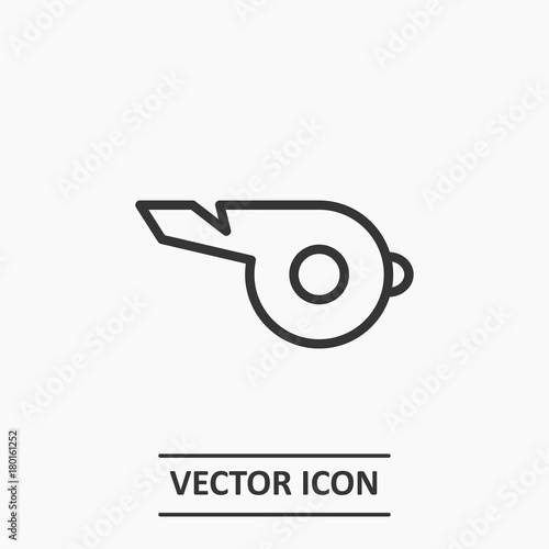 Outline whistle icon illustration vector symbol	