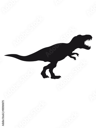 t-rex tyrannosaurus saurier rex fleischfresser gro   monster silhuette umriss schwarz dinosaurier dino b  se gef  hrlich fressen jagen