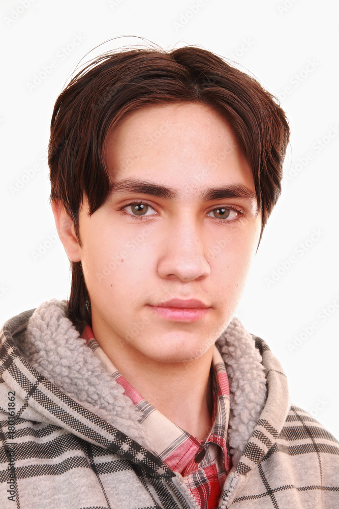 15 year old pensive teenager in a jacket 15 year old pensive teenager in a jacket